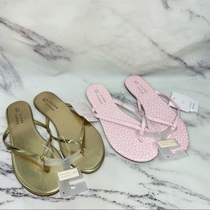 LC Lauren Conrad Flip Flops Size 8